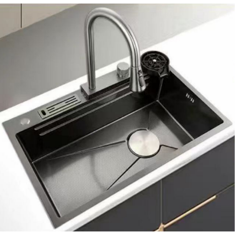 CJ6845WF-GR201/CJ6845WF-BL201 Multifunctional Kitchen Sink